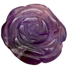 Load image into Gallery viewer, Amethyst Carved Rose Worry-stone Figurine | 20x6mm | Purple