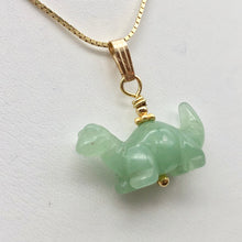 Load image into Gallery viewer, Aventurine Diplodocus Dinosaur Pendant with 14K Gold-Filled Pendant 509259AVG - PremiumBead Alternate Image 3