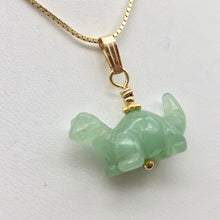 Load image into Gallery viewer, Aventurine Diplodocus Dinosaur Pendant Necklace|Semi Precious Stone Jewelry - PremiumBead Alternate Image 3