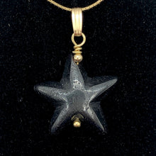 Load image into Gallery viewer, Hematite Starfish Pendant Necklace | Semi Precious Stone | 14k gf Pendant - PremiumBead Alternate Image 3