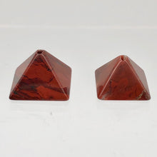 Load image into Gallery viewer, Focal Point 2 Hand Carved Jasper Pyramid Beads, 16x16x10mm, Red 9289BJ - PremiumBead Alternate Image 10
