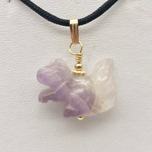 Load image into Gallery viewer, Just Nuts! Bi-Colored Amethyst Squirrel 14K Gold Filled Pendant 509279AMG - PremiumBead Alternate Image 7