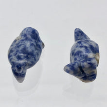 Load image into Gallery viewer, March of The Penguins 2 Carved Sodalite Beads | 21.5x12.5x11mm | Blue - PremiumBead Alternate Image 9
