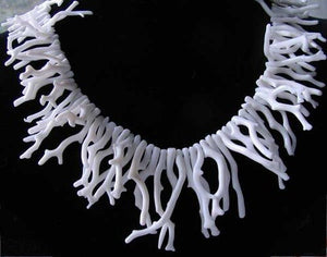 450cts Natural White Coral Branch Bead Strand 110436 - PremiumBead Alternate Image 2