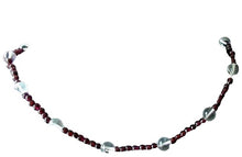 Load image into Gallery viewer, Garnet and Quartz Necklace Solid Sterling Silver Clasp 200022