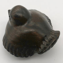 Load image into Gallery viewer, Carved Wren Dark Teak Ojime/Netsuke Bead - PremiumBead Alternate Image 2