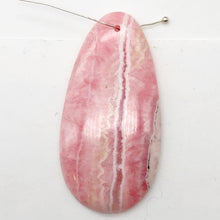 Load image into Gallery viewer, Natural Lacy Pink Rhodochrosite Pendant Bead | 60x30mm| Pink | Teardrop | 1 Bd |