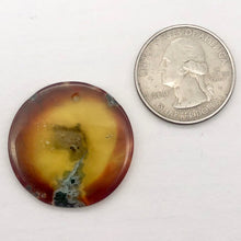 Load image into Gallery viewer, Orange Limbcast Pendant Bead for Jewelry Making with Dragon Image - PremiumBead Alternate Image 5
