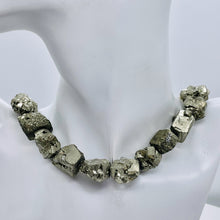 Load image into Gallery viewer, Pyrite Crystals | 24x19x12 to 15x15x14 | Silver Gold | 22 Beads