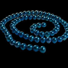 Load image into Gallery viewer, Deep Aqua Freshwater Pearl 6-5.5mm 16 inch Strand 103452