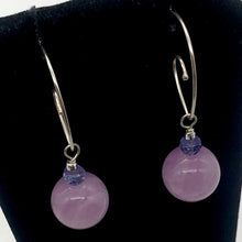 Load image into Gallery viewer, Kunzite Sterling Silver Drop Earrings | 1.5" | Lavender Silver | Earrings |