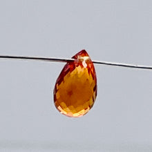 Load image into Gallery viewer, Sapphire, Faceted Padparadscha .6ct Briolette | 5.7x3.5mm | Orange | 1 Bead |