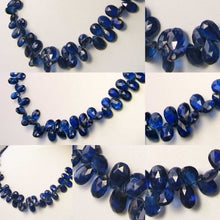 Load image into Gallery viewer, 110cts! AAA Kyanite Faceted Briolette 59 Bead Strand 109914B - PremiumBead Primary Image 1
