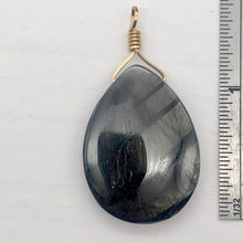 Load image into Gallery viewer, Hypersthene Briolette 14K Gold Filled Goddess Pendant | 11/2" Long |