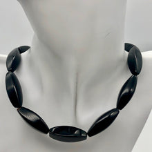 Load image into Gallery viewer, Rare Natural Onyx 4-Sided Rice Bead Strand 104650 - PremiumBead Primary Image 1