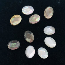 Load image into Gallery viewer, Phenomenal Faceted Tahitian Mother of Pearl Oval Beads | 8x6mm | 10 Beads |