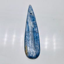 Load image into Gallery viewer, Kyanite 15.3g Teardrop Briolette Pendant Bead | 70x17x7mm | Blue Silver | 1 Bead