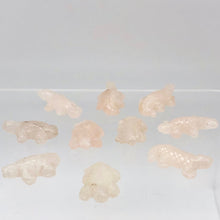 Load image into Gallery viewer, 2 Carved Pretty Rose Quartz Lizard Beads | 26x14x7mm | Pink - PremiumBead Alternate Image 7