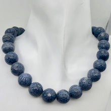 Load image into Gallery viewer, 4 Faceted 14mm Blue Sponge Coral Beads 004658 - PremiumBead Alternate Image 10