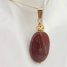 Load image into Gallery viewer, Fabulous Mookaite 30x20mm Oval 14k Gold Filled Pendant, 2 1/8 inches 506765D - PremiumBead Alternate Image 6