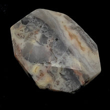 Load image into Gallery viewer, Crazy Lace Agate Scenic Carved Pendant Bead | 40x30x8mm | Gray White Orange |