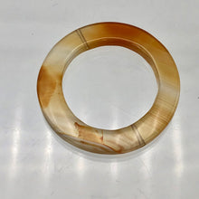 Load image into Gallery viewer, Carnelian Agate Picture Frame Bead | 37x3.5mm | Orange | 23mm opening |