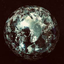 Load image into Gallery viewer, Arfvedsonite Scry Sphere Round | 2" | Black/Silver | 1 Sphere |
