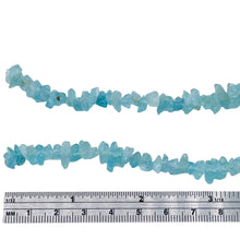 Load image into Gallery viewer, Glimmer Aqua Blue Apatite Nugget Bead 8 inch Strand 9883HS