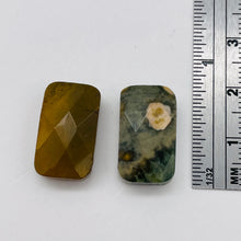 Load image into Gallery viewer, Ocean Jasper 18x10x5mm Facet Pendant Bead STRAND! 104592