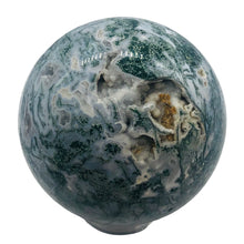 Load image into Gallery viewer, Moss Agate Scry Sphere Round | 3" | Green/White | 1 Sphere |