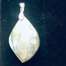 Load image into Gallery viewer, Labradorite Sterling Silver Natural | 1 1/2" Long | Blue/Golden | 1 Pendant |