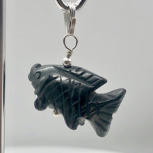 Load image into Gallery viewer, Hematite Koi Fish Pendant Necklace | Semi Precious Stone Jewelry|Silver Pendant - PremiumBead Alternate Image 3