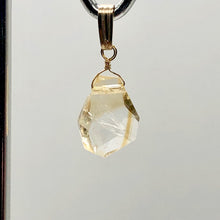 Load image into Gallery viewer, Citrine Crystal 14K Gold Filled Pendant | 3/4" Long | Pale Yellow | 1 Pendant |