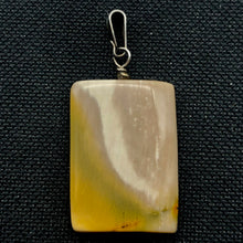 Load image into Gallery viewer, Creamy yellow beige Mookaite & Silver Pendant! | 35x25x5mm | - PremiumBead Alternate Image 2