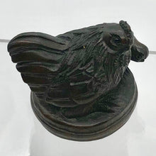 Load image into Gallery viewer, Chicken Hen with Chick Dark Teak Ojime/Netsuke Bead - PremiumBead Alternate Image 3
