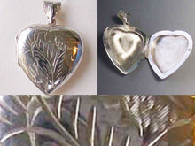 Load image into Gallery viewer, Love Sterling Silver Heart Locket Pendant 10029B - PremiumBead Primary Image 1