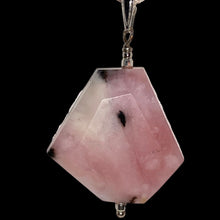 Load image into Gallery viewer, Pink Peruvian Opal 40cts! Solid Sterling Silver Pendant 509862S5