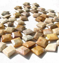 Load image into Gallery viewer, 2 Designer Fossilized Coral Unique Square Beads 008933 - PremiumBead Primary Image 1
