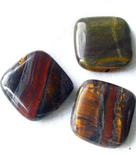 Load image into Gallery viewer, 3 Natural Tiger Iron 20x20x6mm Square Beads 8821 - PremiumBead Alternate Image 3