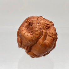 Load image into Gallery viewer, Carved & Signed Tiger Sphere Boxwood Netsuke - PremiumBead Alternate Image 7