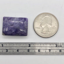 Load image into Gallery viewer, 29cts of Rare Rectangular Pillow Charoite Bead | 1 Beads | 23x17x8mm | 10872B - PremiumBead Alternate Image 2