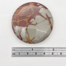 Load image into Gallery viewer, Picture Jasper Round Coin Stone | 50x10mm | Red Gray | 1 Pendant Bead |