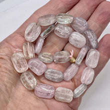 Load image into Gallery viewer, Kunzite 58g Flat Nugget Strand | 19x13x7 to 15x12x6mm| Lavender Green| 23 Beads|