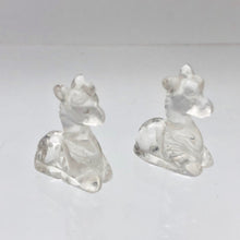 Load image into Gallery viewer, Graceful 2 Carved Quartz Giraffe Beads | 20x15x8mm | Clear - PremiumBead Alternate Image 7