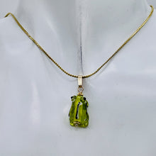 Load image into Gallery viewer, Lampwork Frog 14K Gold Filled Frog | 1" Long | Peridot | 1 Pendant |