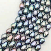 Load image into Gallery viewer, Lavender, Blue, Pink Peacock Satin 16" FW Pearl Strand, 10x6.5 to 8x6mm - PremiumBead Alternate Image 4