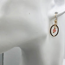 Load image into Gallery viewer, Rhodochrosite 14K Gold Filled Dangle Earrings | 2 1/4" Long | Pink |