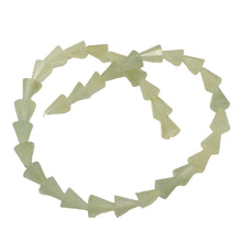 Load image into Gallery viewer, Delicate Carved New Jade Cone Shaped Beads | 12x10mm | 34 Beads |