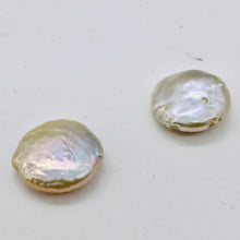 Load image into Gallery viewer, 1 Warm Platinum 13.5mm Coin Pearl 004774
