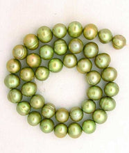 Load image into Gallery viewer, Giant 10-11mm Juicy Key Lime FW Pearl 8" Strand (20 Pearls) 9059HS - PremiumBead Primary Image 1